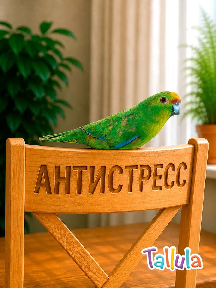 Мягкая игрушка антистресс попугай желтолобый, 24 см