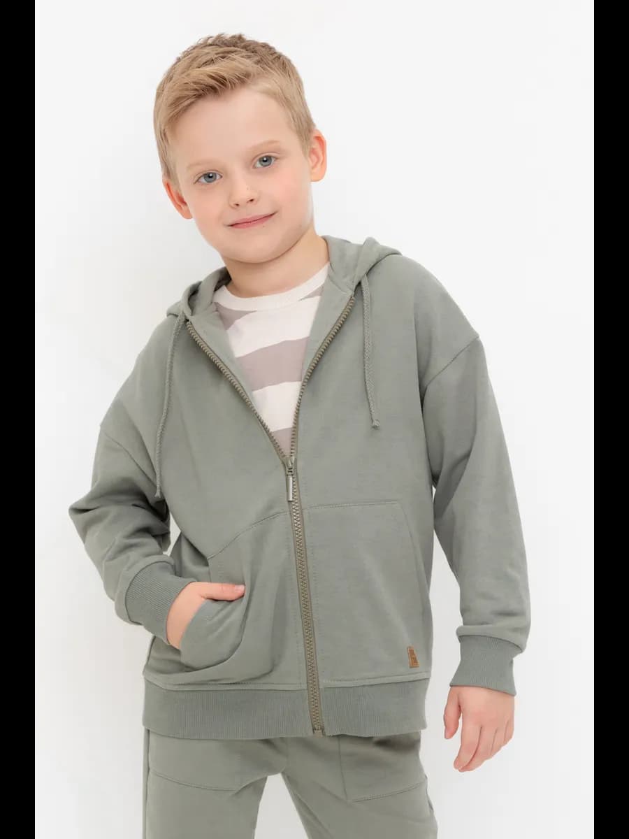 Толстовка с капюшоном на молнии для мальчика