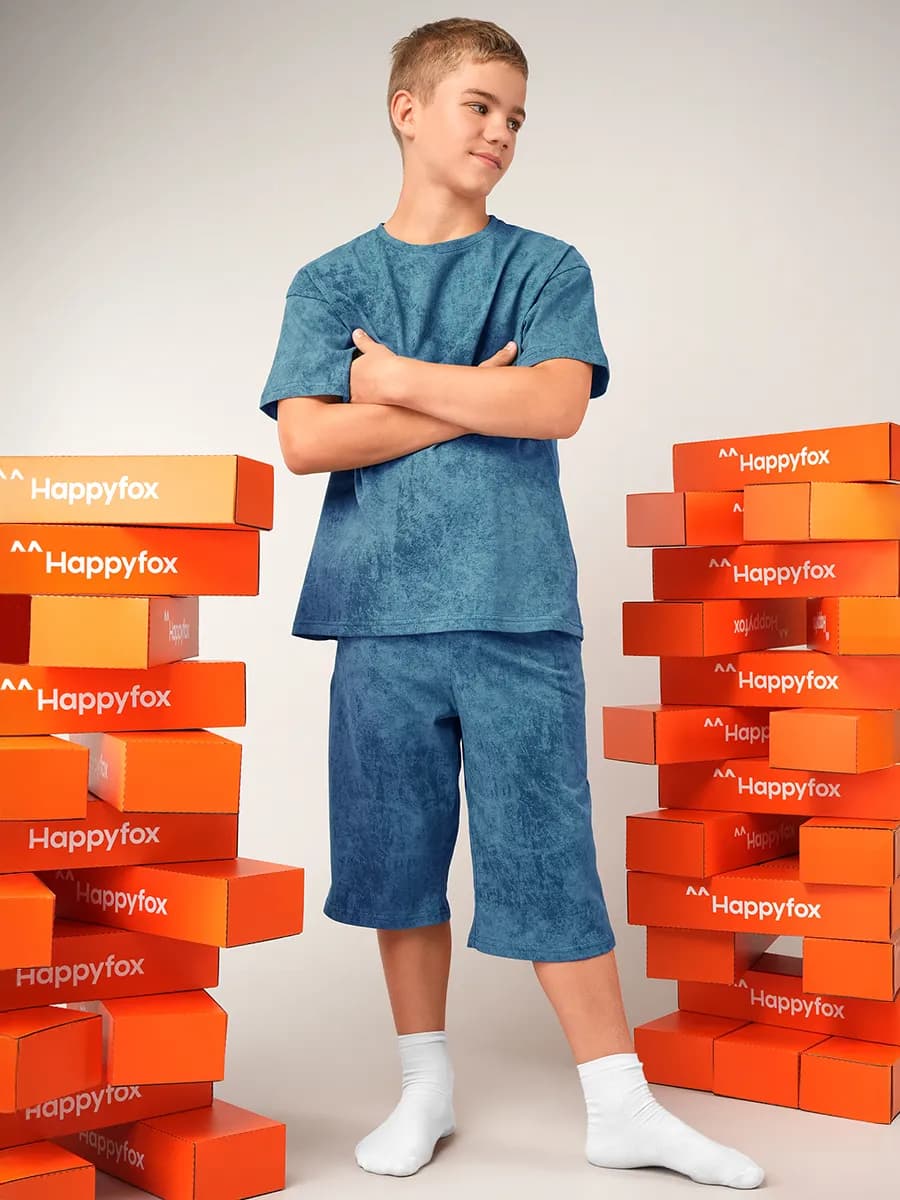 Костюм с шортами оверсайз детский домашний варенка