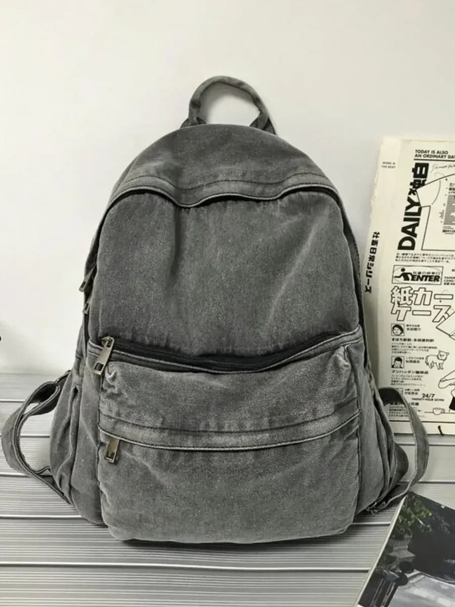 Рюкзак спортивный городской тканевый порфтель джинсовый