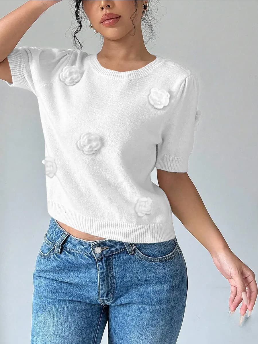 Кофта нарядная с аппликациями