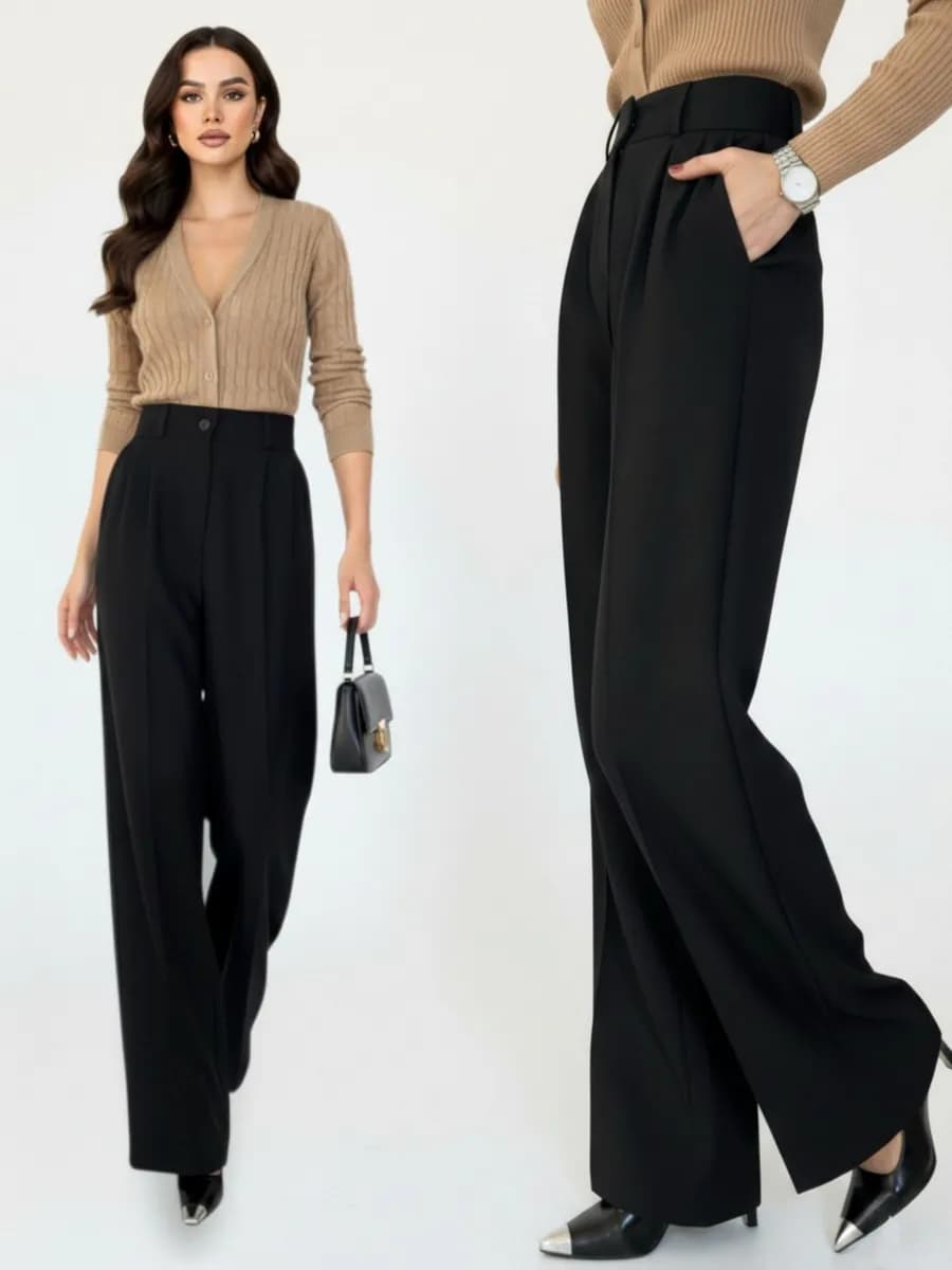 Брюки классические палаццо