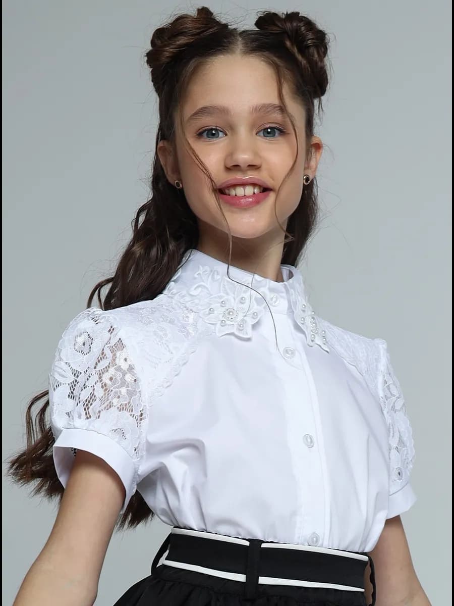 Блузка школьная праздничная