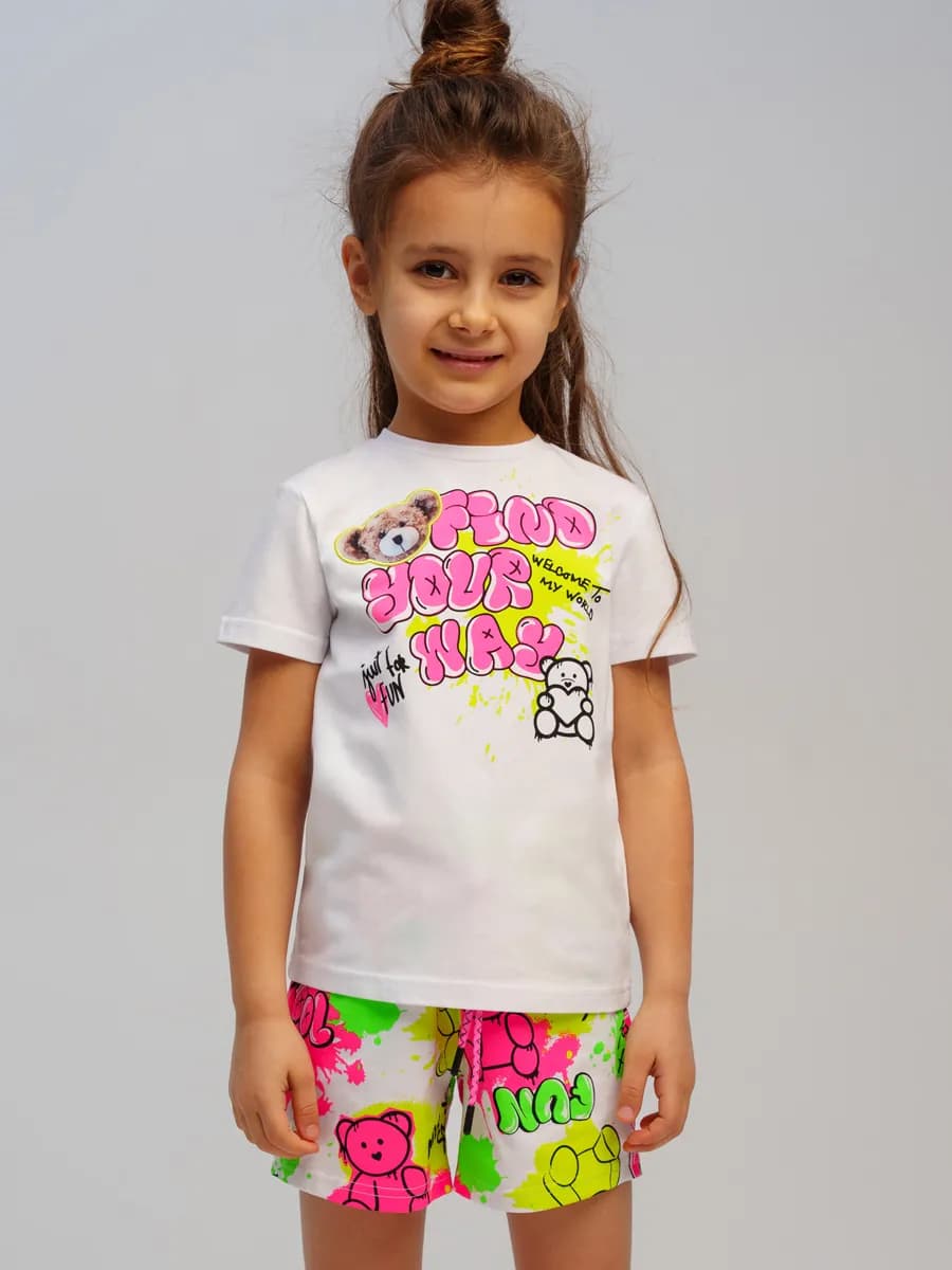 Футболка белая детская в садик