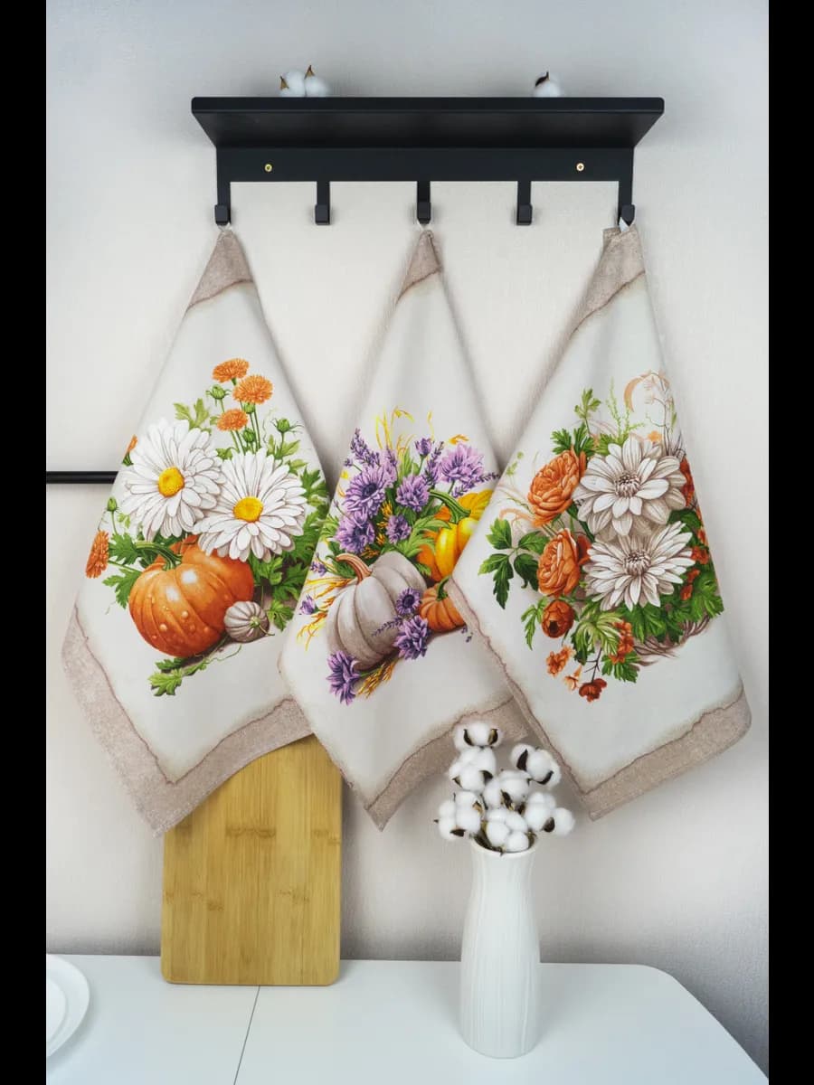 Полотенца кухонные набор 3 шт