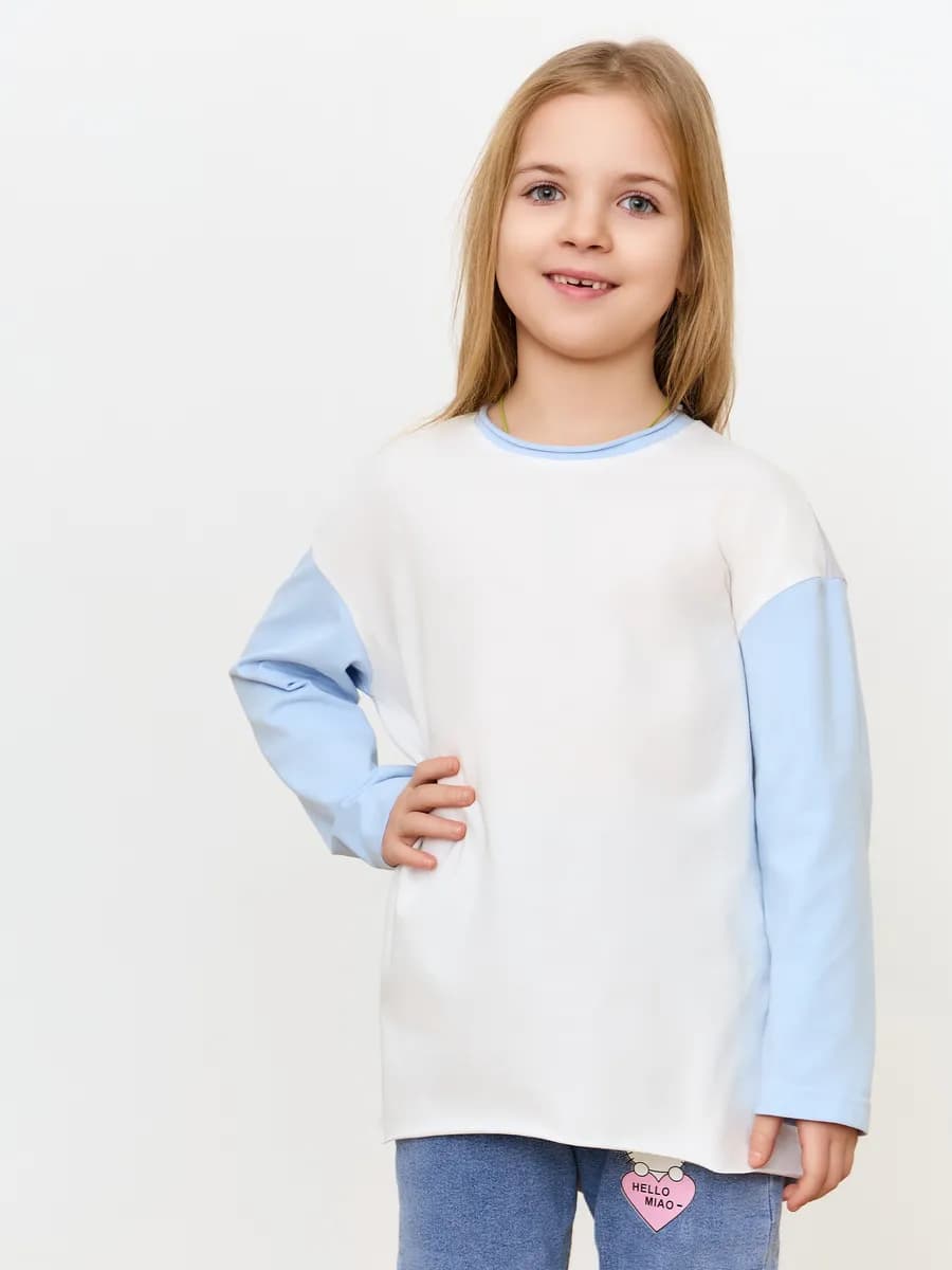 Лонгслив, футболка с длинным рукавом детский оверсайз