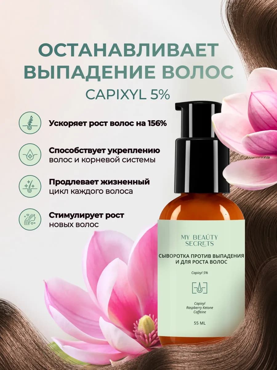 Сыворотка от выпадения и для роста волос с capixyl