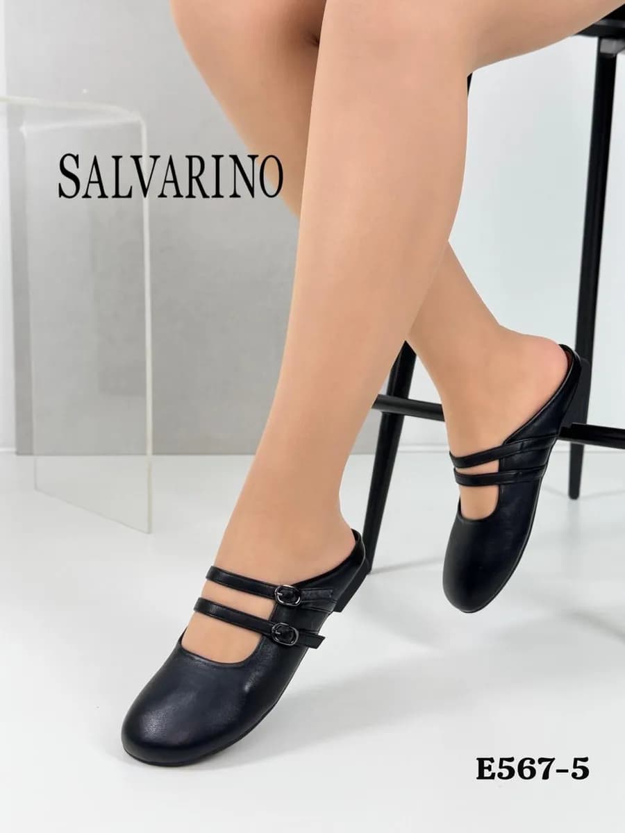 Мюли кожаные сабо повседневные