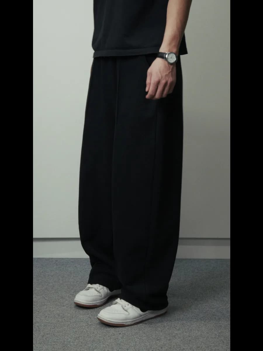 Широкие штаны спортивные оверсайз Y2K без начеса