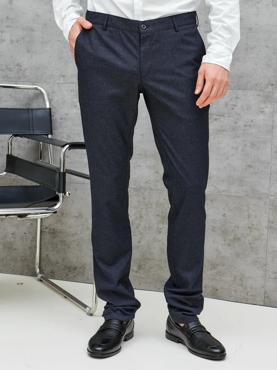 Брюки классические прямые зауженные в офис