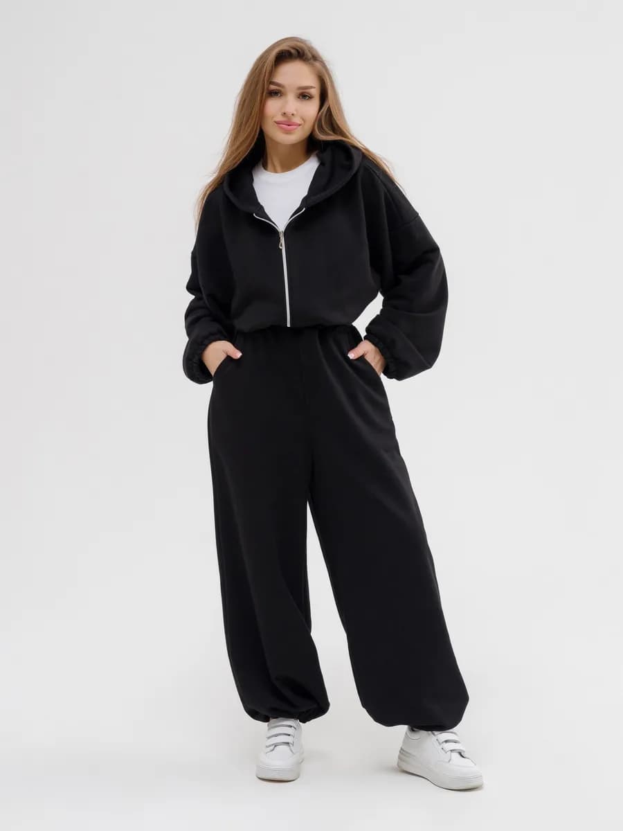 Костюм спортивный на молнии оверсайз