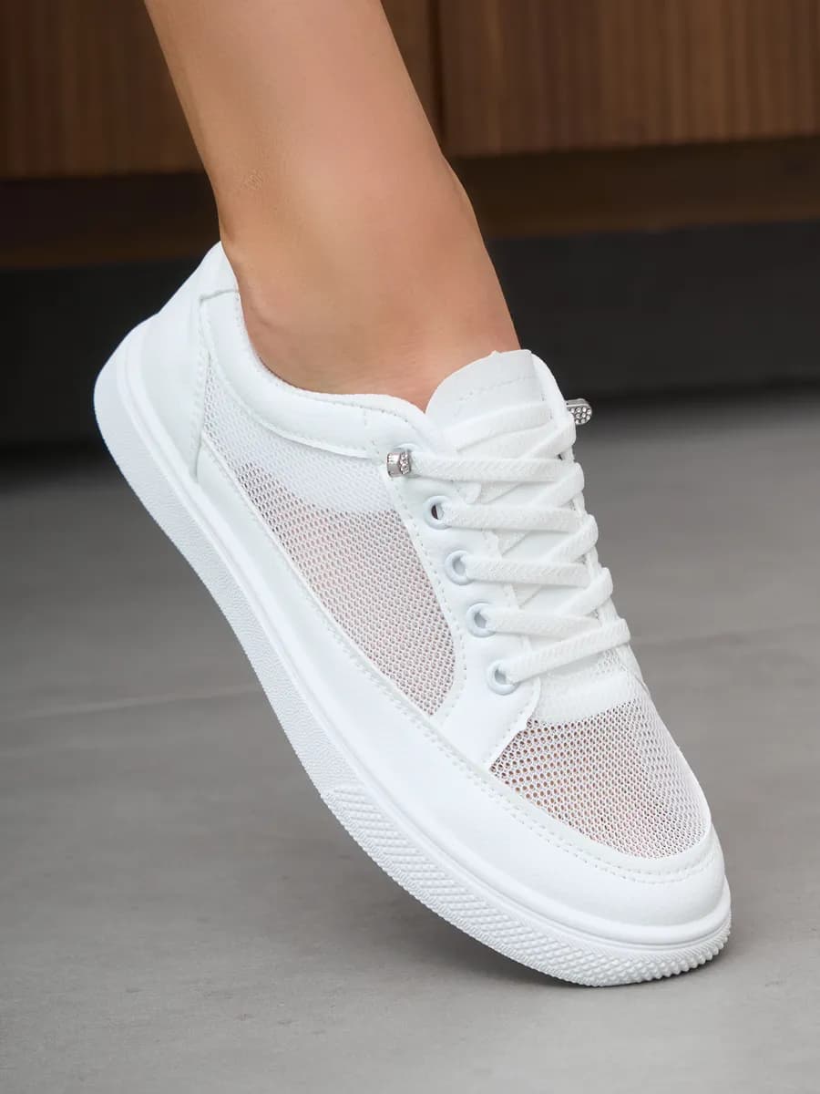 Кеды белые летние маломерки на 2 размера