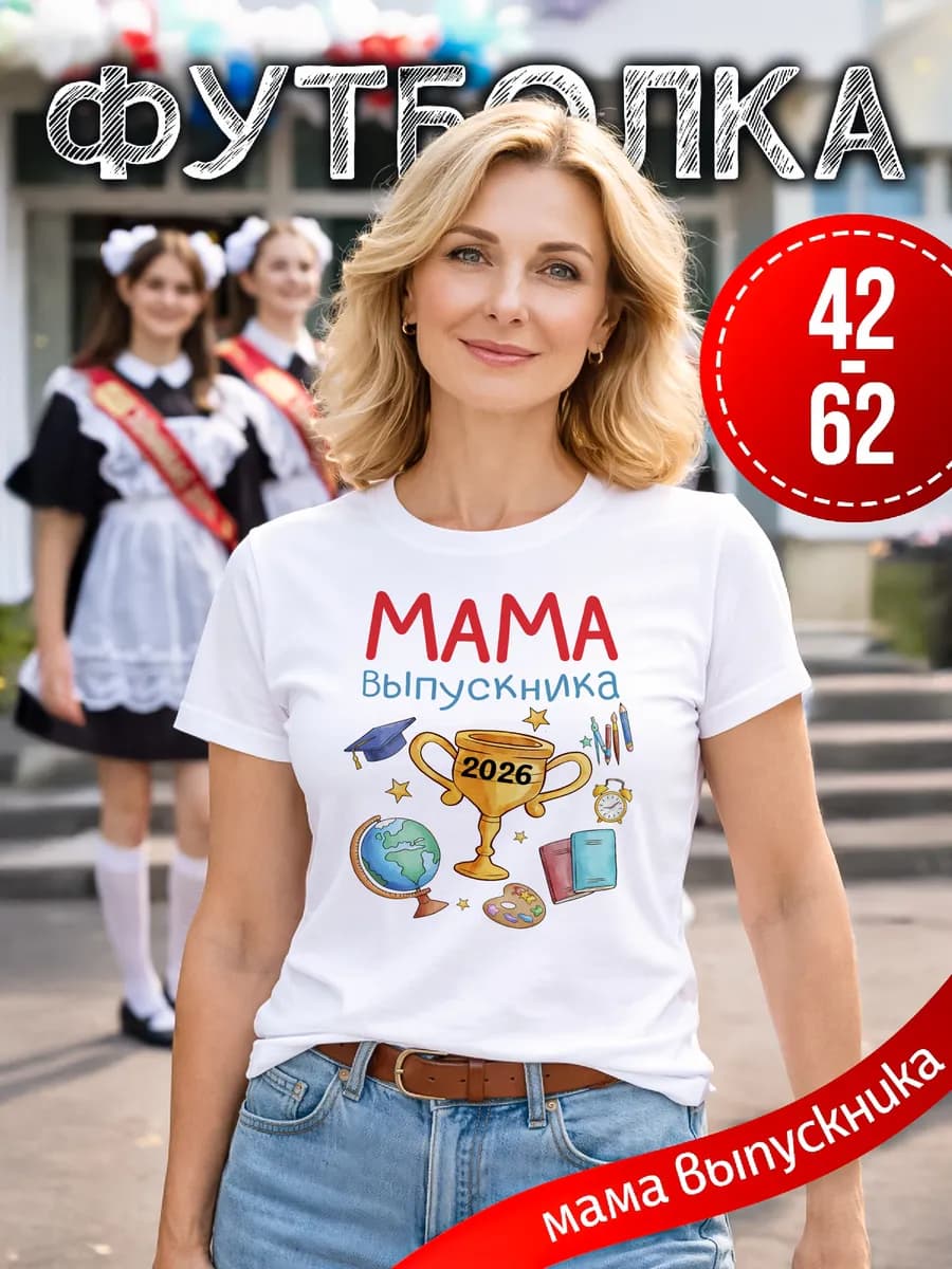 Футболка Мама выпускника 2026