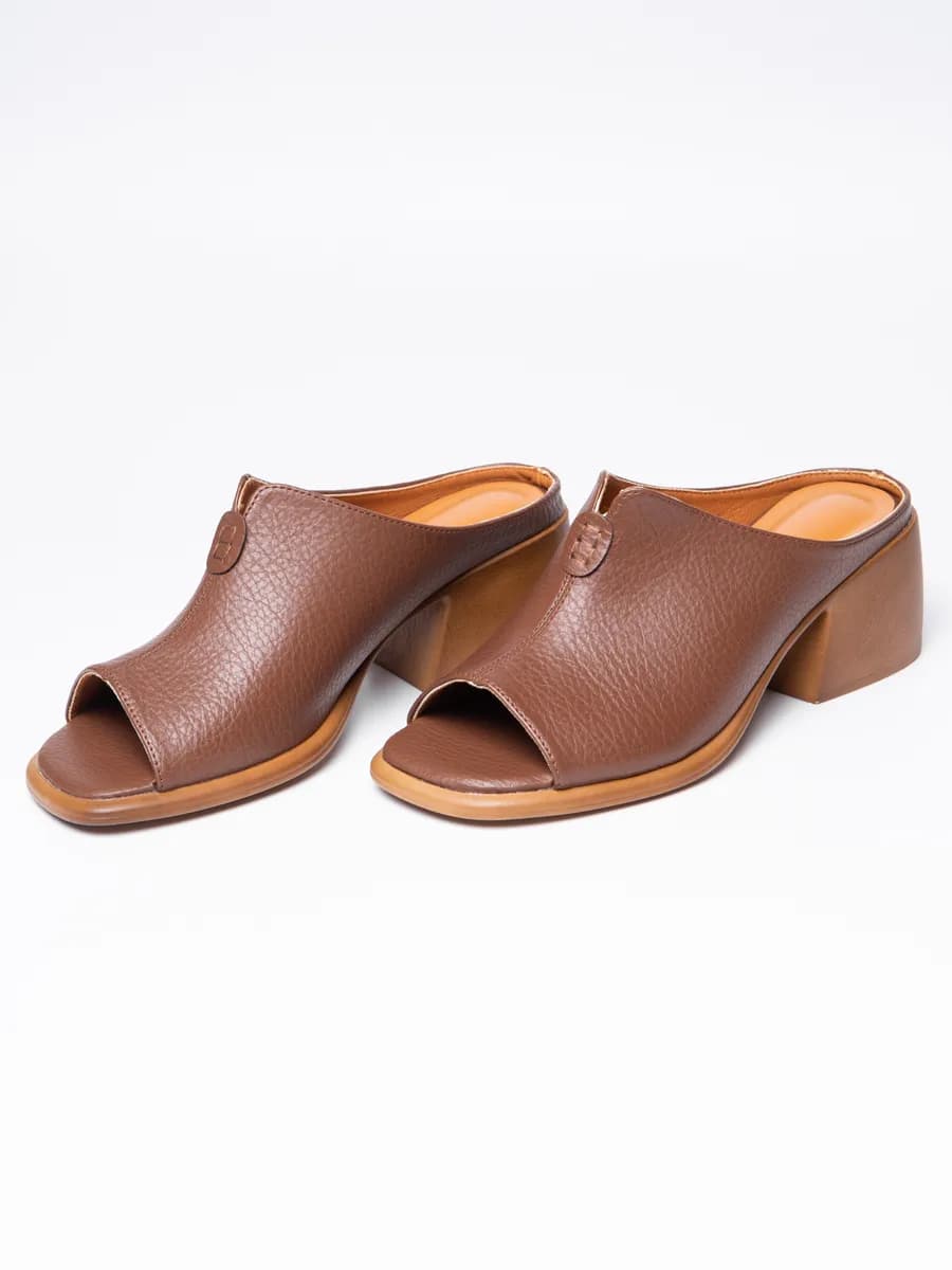 Туфли мюли летние женские без пятки