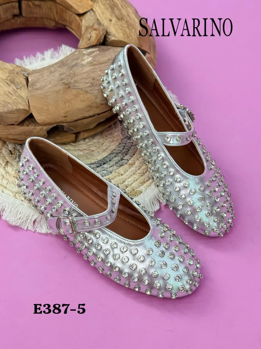 Балетки туфли на низком каблуке со стразами мэри джейн