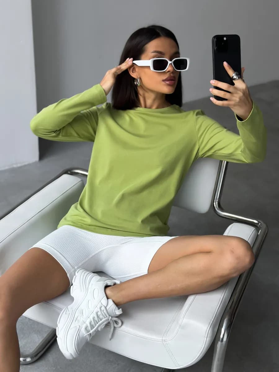 Лонгслив базовый хлопок