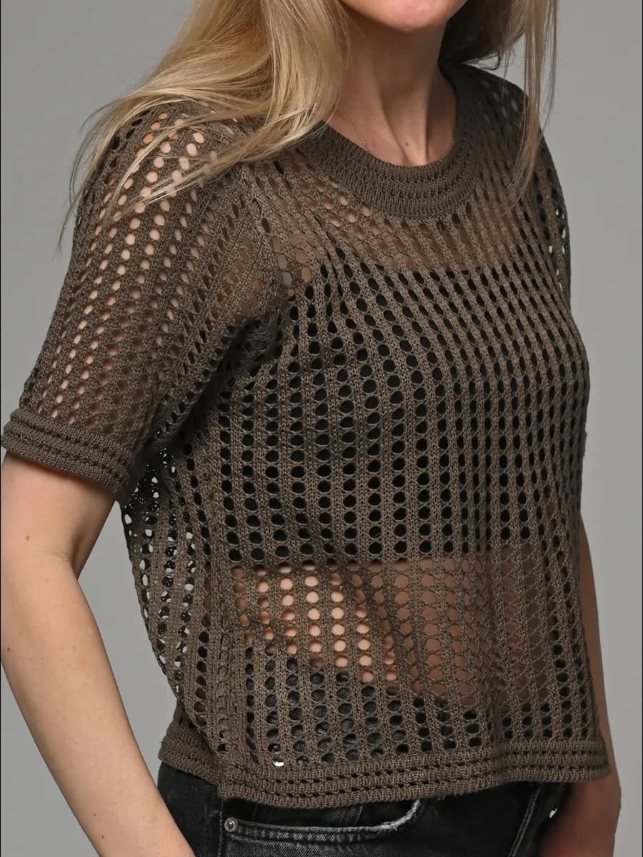 Топ сетка ажурная майка