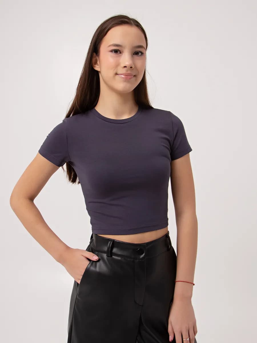 Топ футболка с коротким рукавом