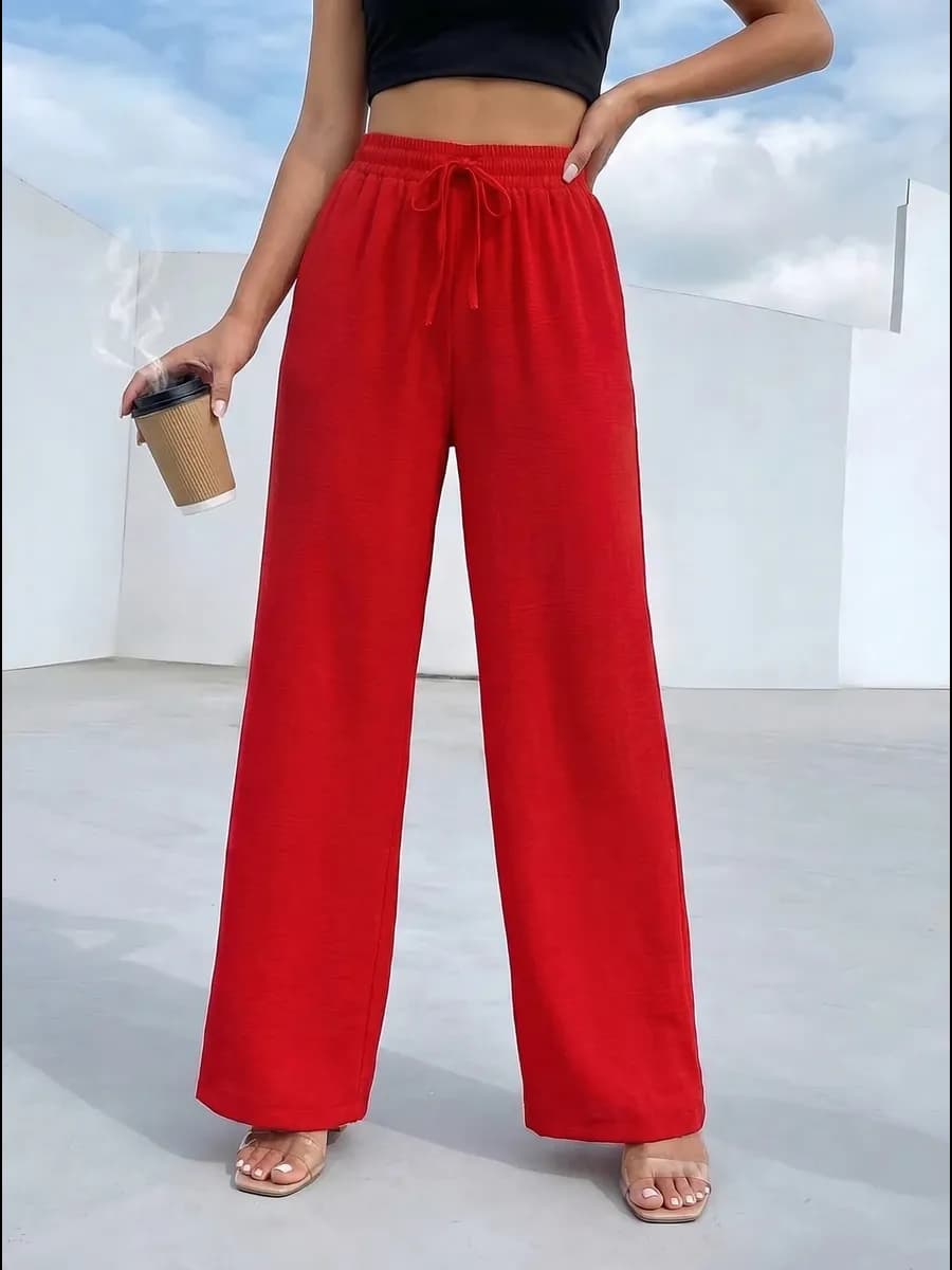 Брюки широкие нарядные палаццо больших размеров