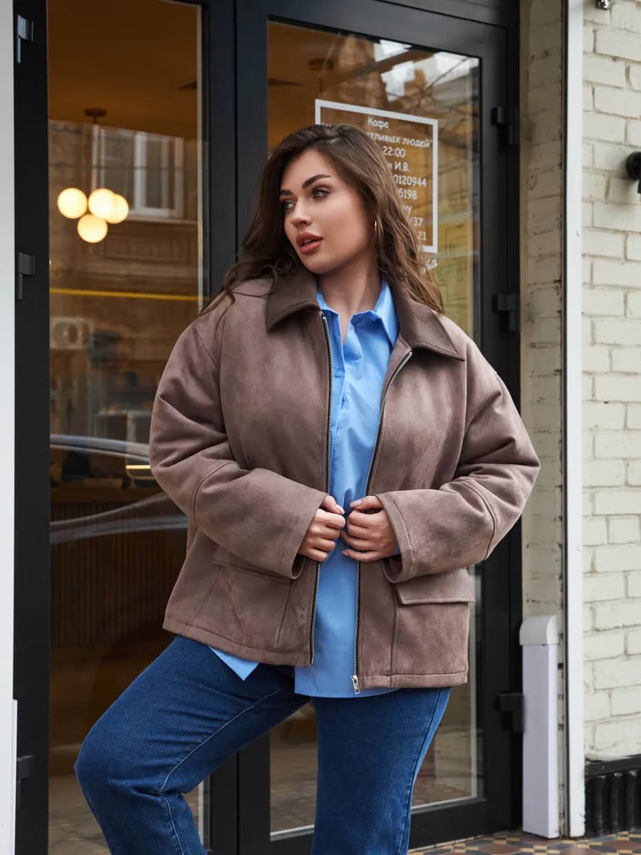 Куртка рабочего тренд демисезонная замшевая осенняя