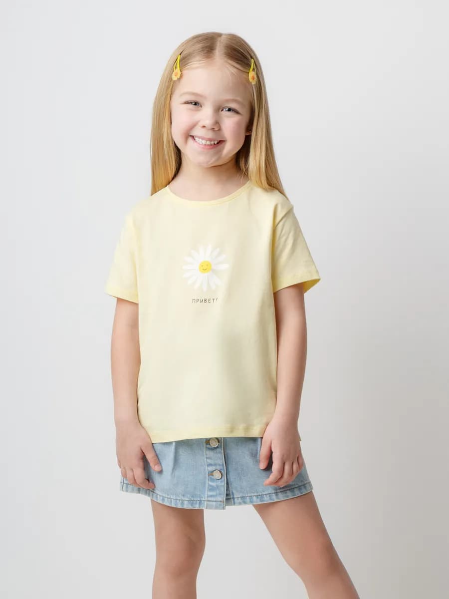 Детская легкая футболка из натурального хлопка - фото 1