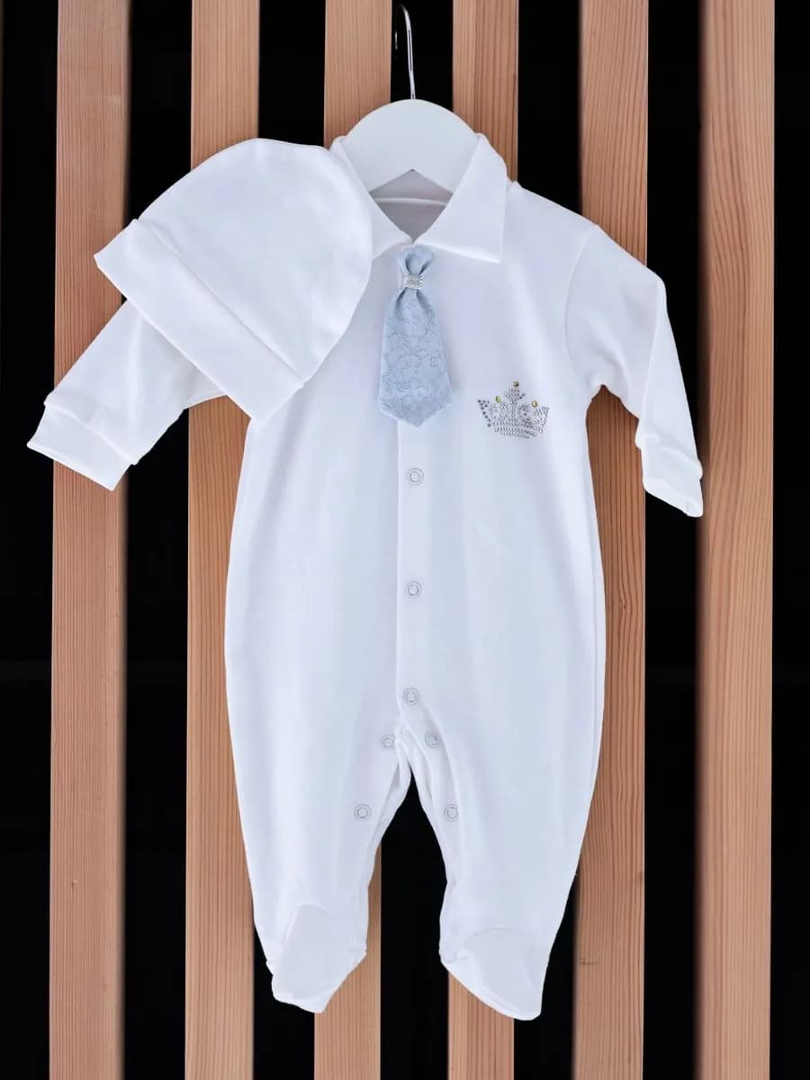 Костюм для новорожденного на выписку - фото 1