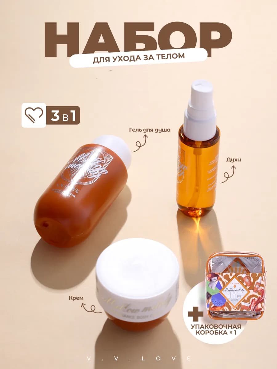 Набор для ухода за кожей и парфюм с ароматом карамельного шо…