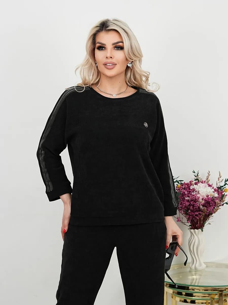 Костюм спортивный женский в рубчик