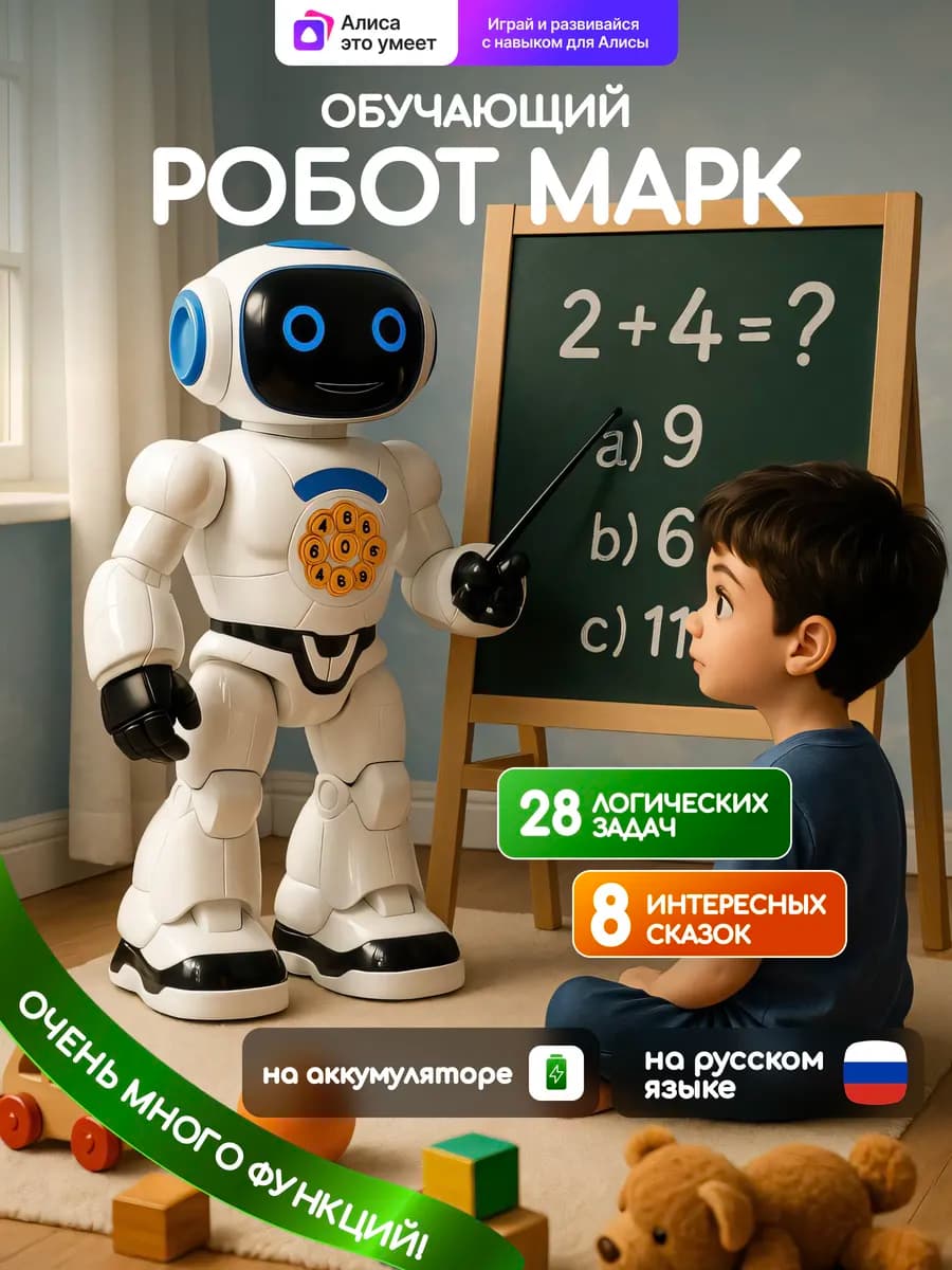 Робот игрушка на пульте управления умный для мальчика