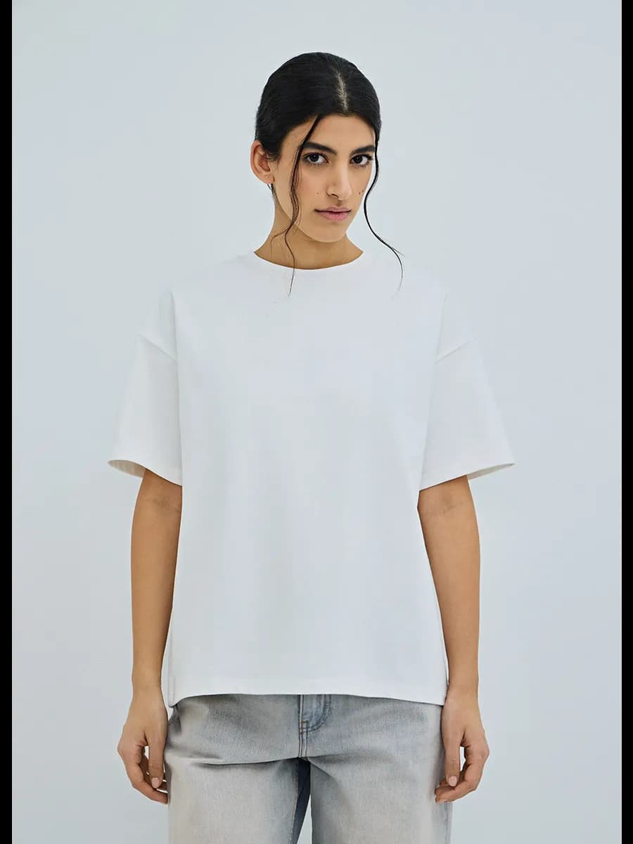 Футболка белая базовая хлопковая