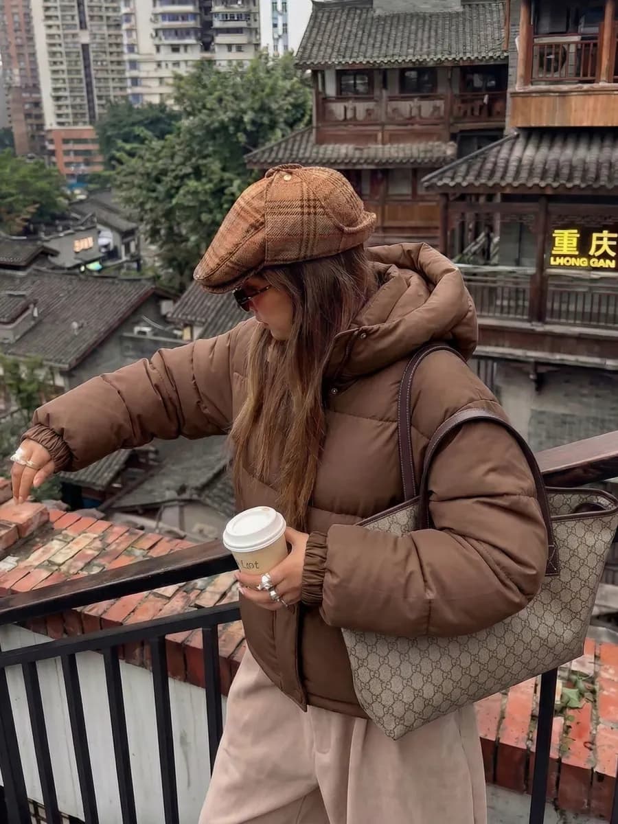 Куртка весенняя демисезонная оверсайз для подростка - фото 1