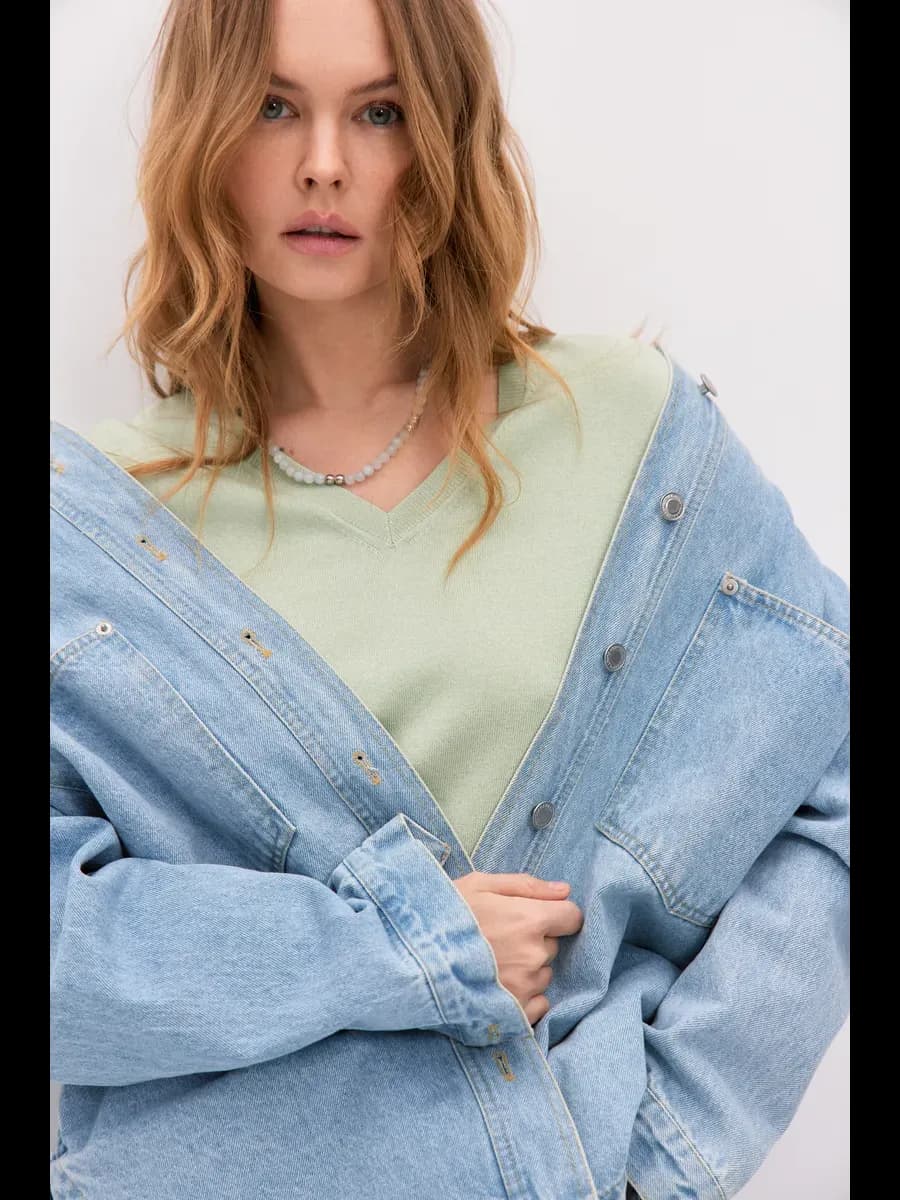 Джемпер тонкой вязки с кашемиром