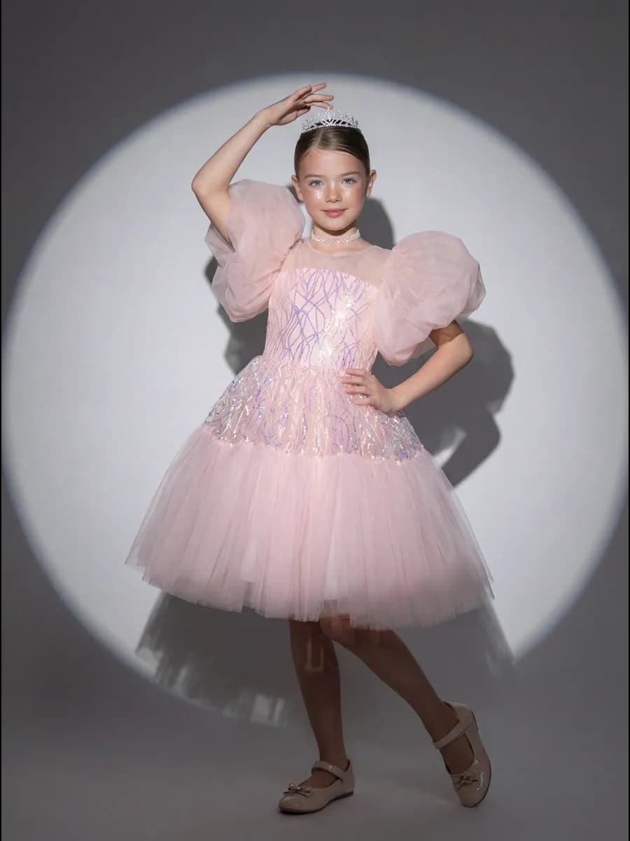 Платье нарядное праздничное пышное на выпускной в садик
