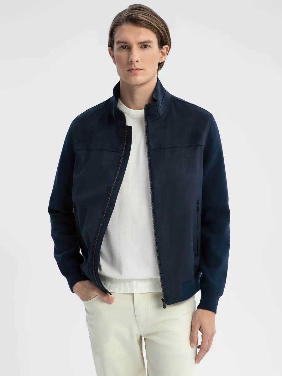 Куртка осенняя из алькантары - фото 1