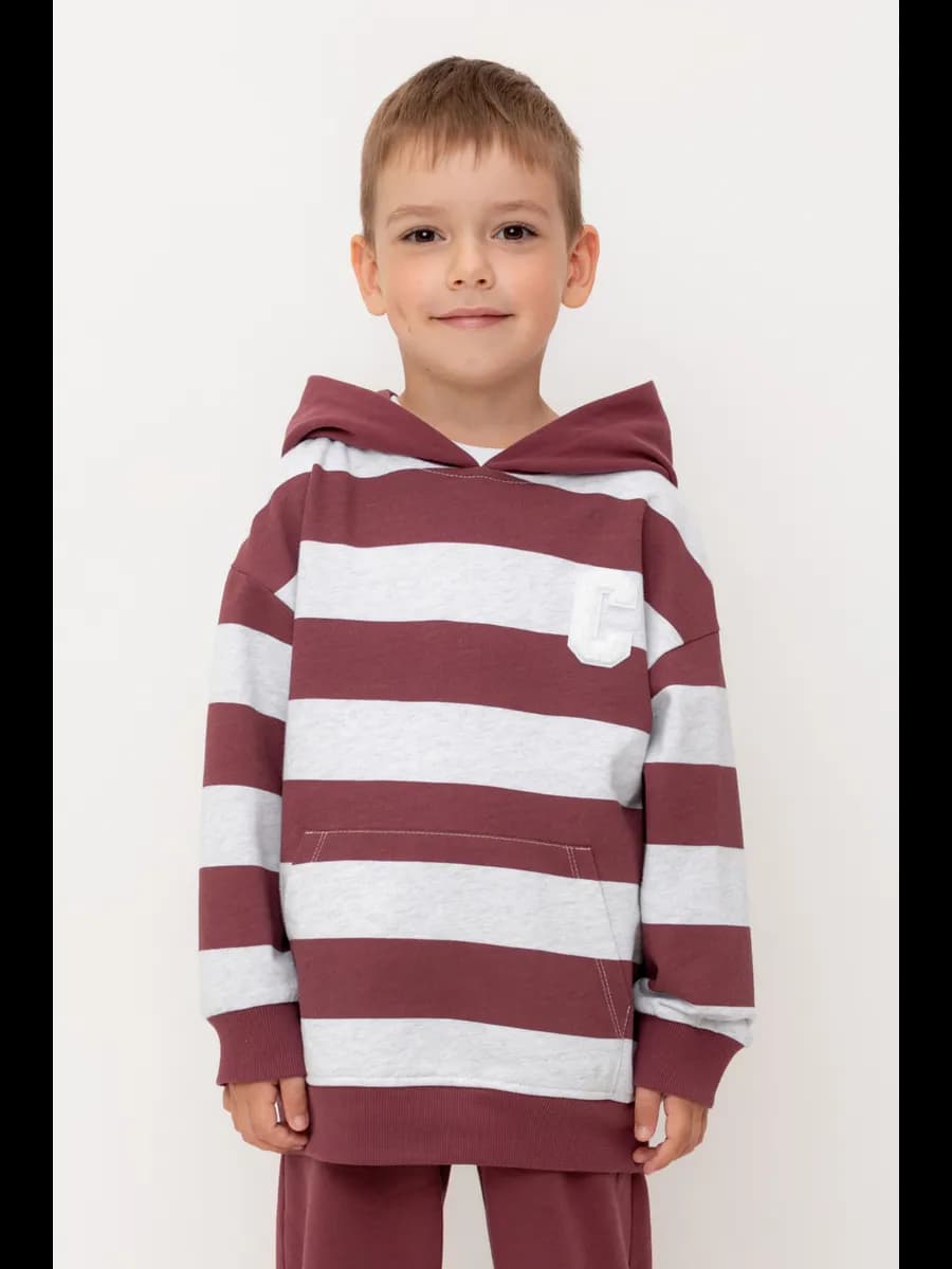 Трикотажное худи для мальчика из натурального хлопка