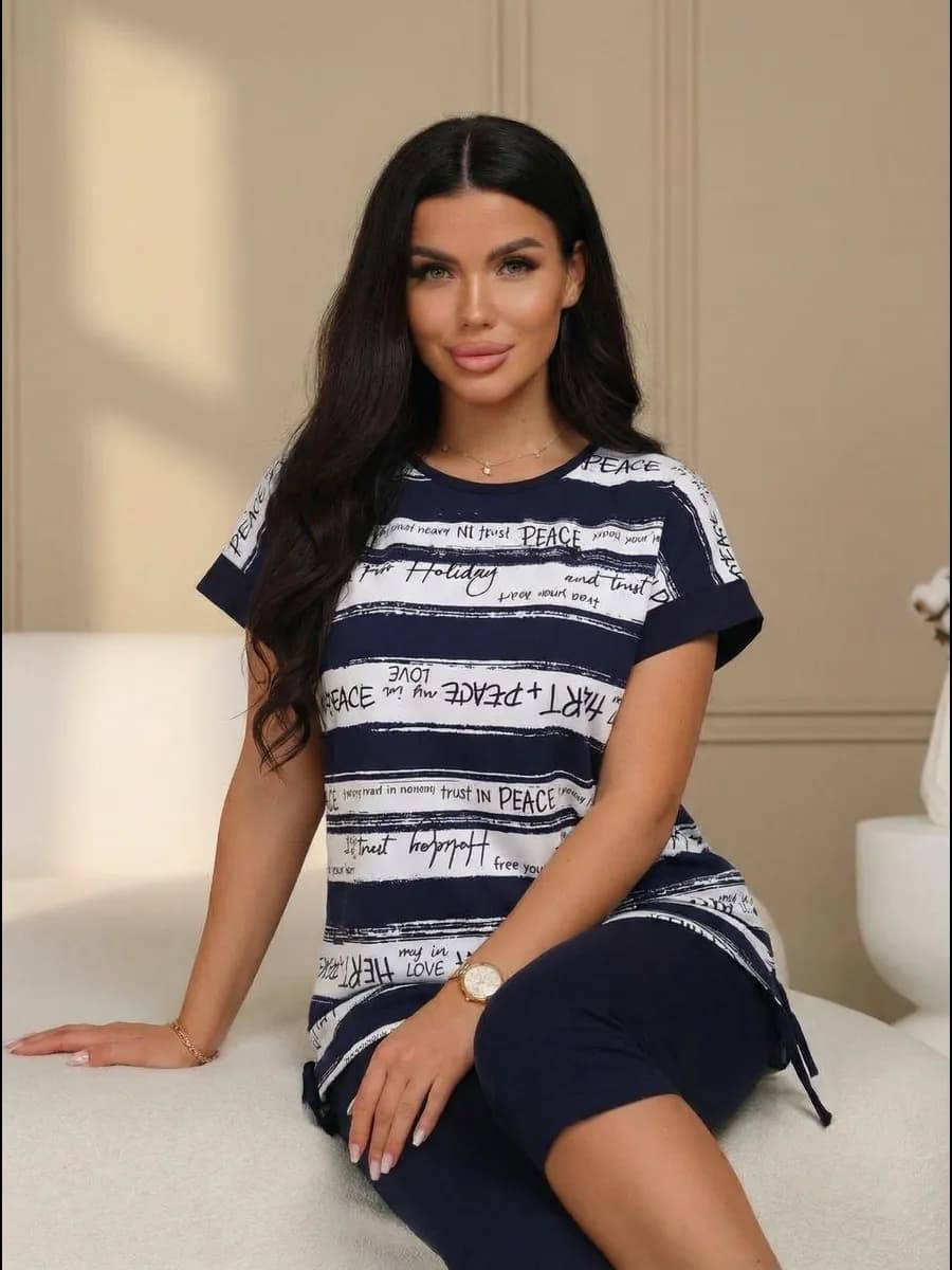 Костюм с бриджами домашний летний