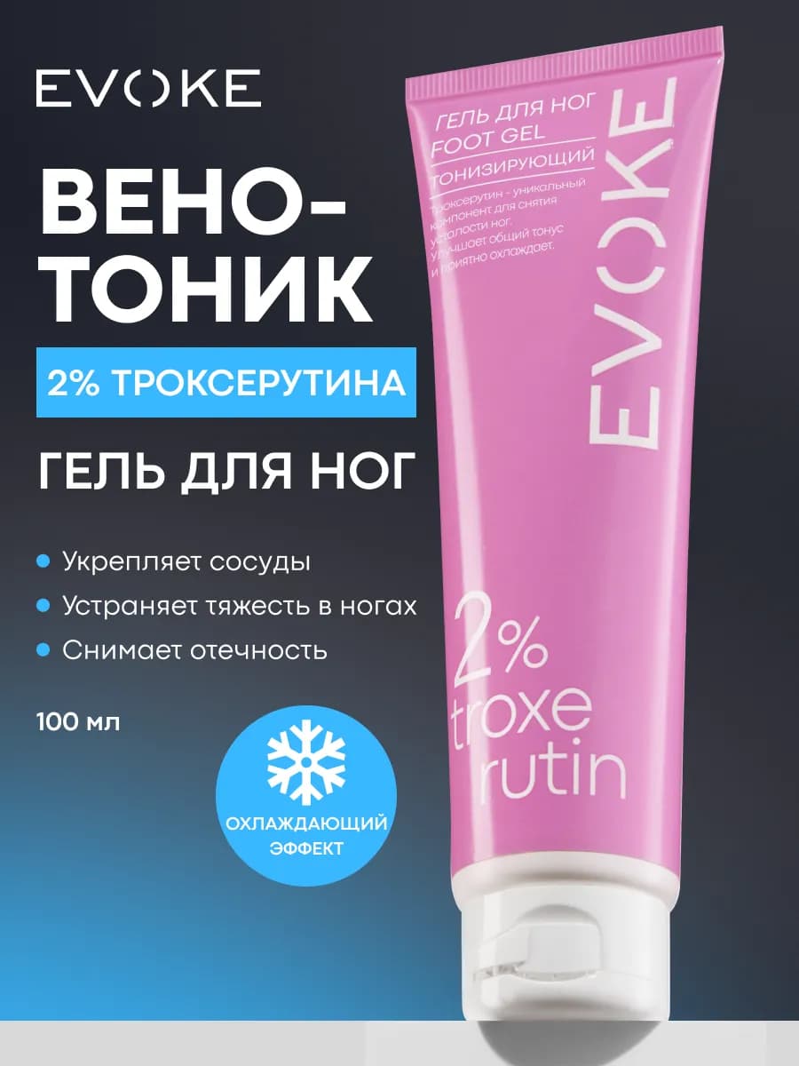 Крем гель для ног от отечности с ментолом