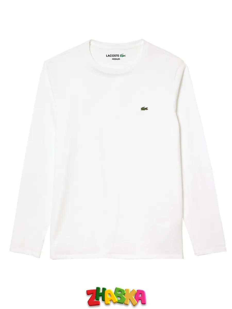 лонгслив с вышивкой LACOSTE лакост оверсайз sk8