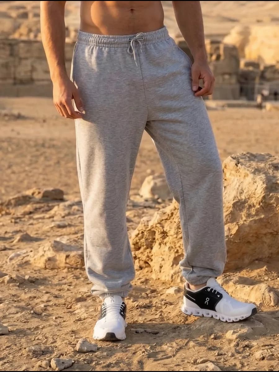 Спортивные штаны джоггеры оверсайз широкие без начеса