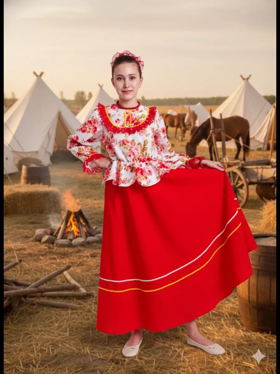 Карнавальный костюм казачка