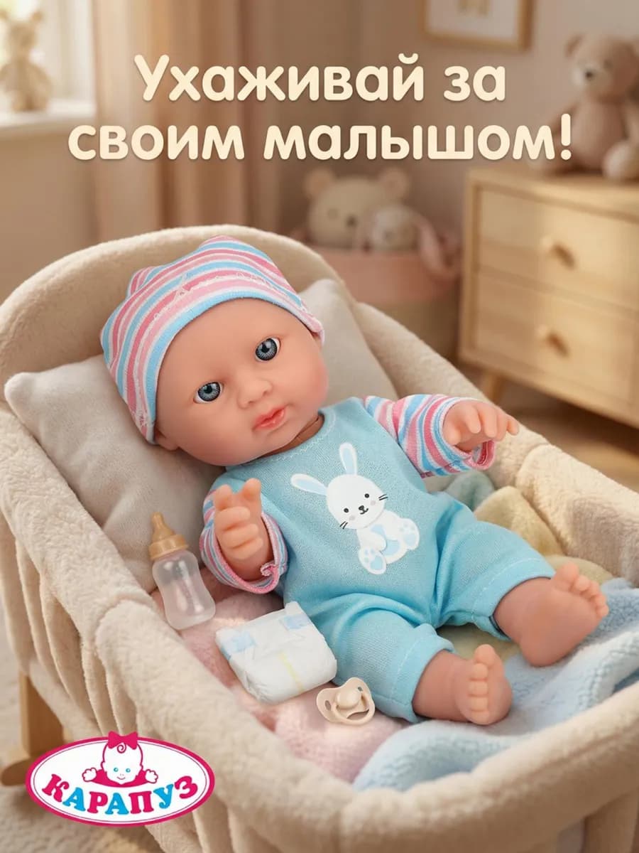 Развивающая игрушка кукла пупс 16 см