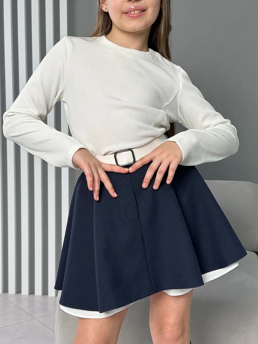 Юбка-шорты школьная