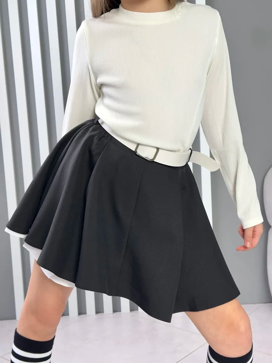 Юбка-шорты школьная