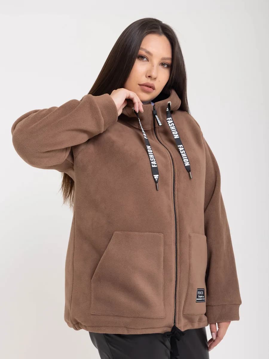 Толстовка на молнии теплая