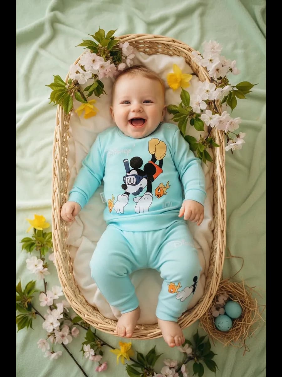 Костюм трикотажный для новорожденных малышей