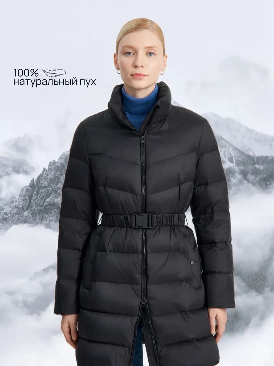 Пуховик удлиненный