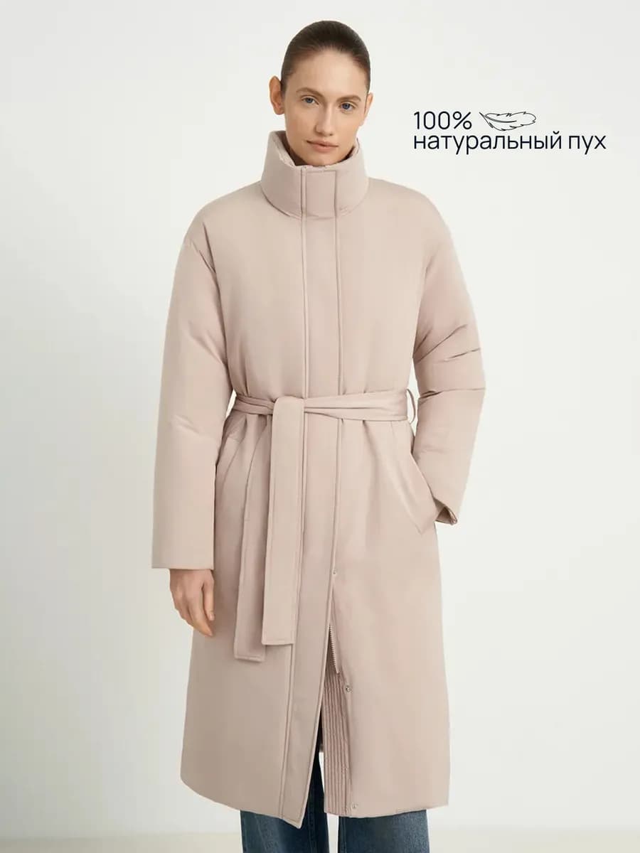 Пуховик с натуральным утеплителем