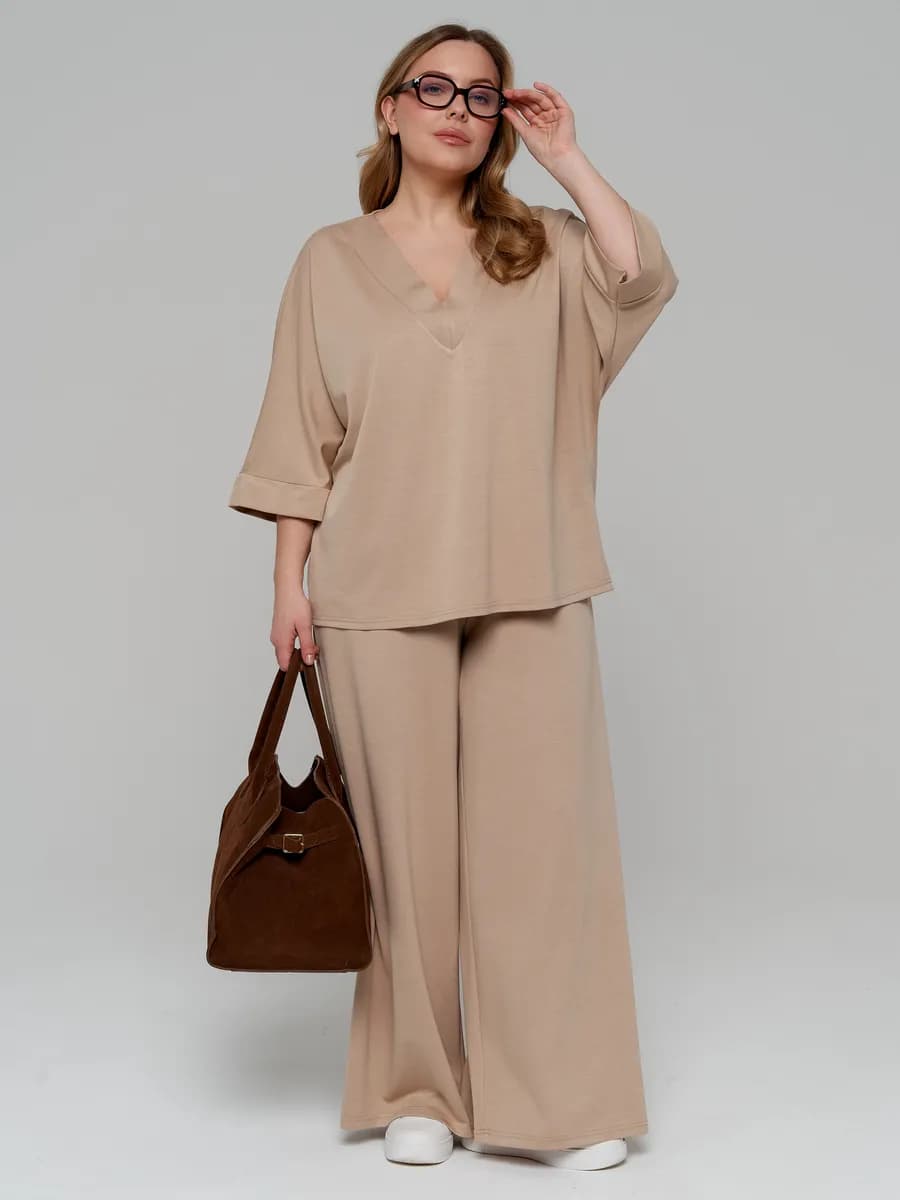 Домашний костюм теплый женский больших размеров