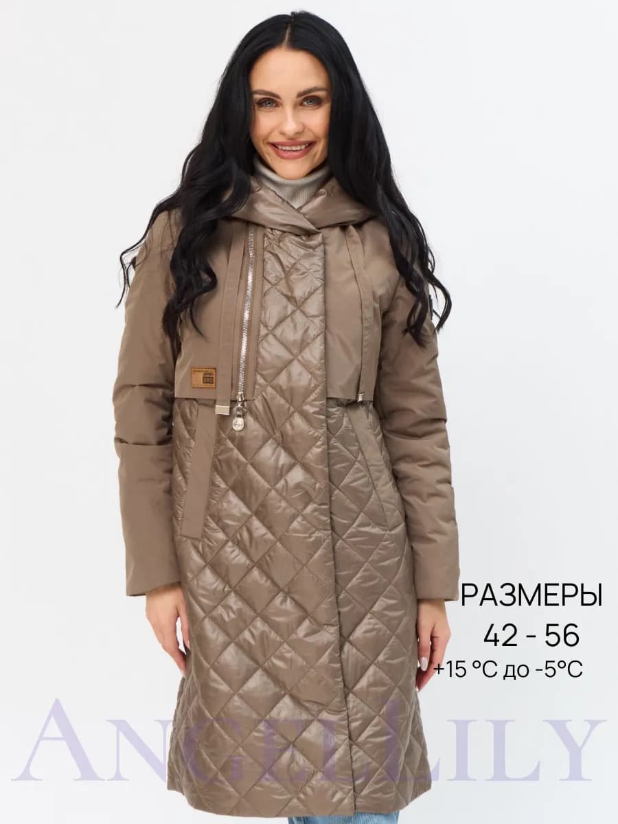 Куртка весенняя с капюшоном большие размеры
