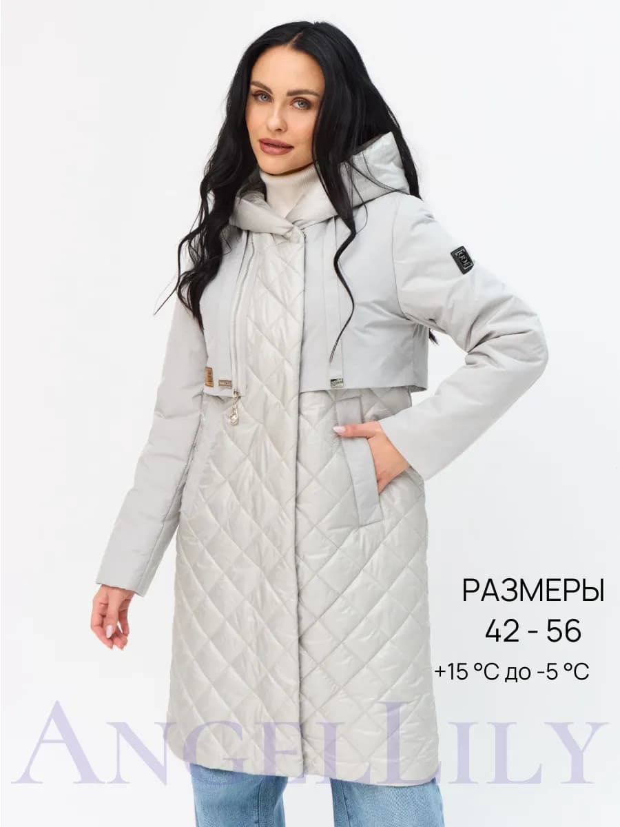 Куртка весенняя с капюшоном большие размеры